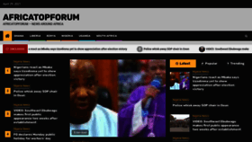 What Africatopforum.com website looked like in 2021 (3 years ago)