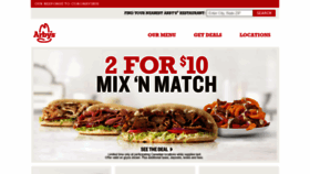 What Arbys.ca website looked like in 2021 (3 years ago)