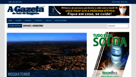 What Agazetadovale.com.br website looked like in 2021 (3 years ago)