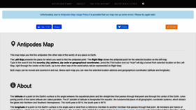 What Antipodesmap.com website looked like in 2021 (2 years ago)