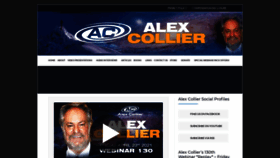 What Alexcollier.org website looked like in 2021 (2 years ago)