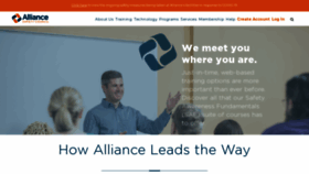 What Alliancesafetycouncil.org website looked like in 2021 (3 years ago)