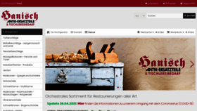 What Antik-ersatzteile-hanisch.com website looked like in 2021 (2 years ago)