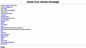 What Armyvehicles.dk website looked like in 2021 (2 years ago)