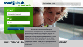 What Anwaltssuche.de website looked like in 2021 (3 years ago)