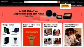 What Amazon.com.br website looked like in 2021 (3 years ago)