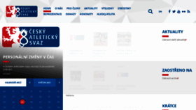 What Atletika.cz website looked like in 2021 (2 years ago)