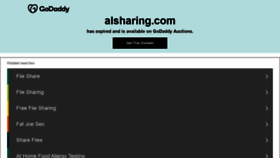 What Alsharing.com website looked like in 2021 (2 years ago)
