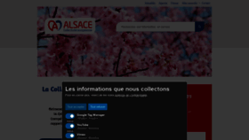 What Alsace.eu website looked like in 2021 (3 years ago)