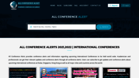 What Allconferencealert.net website looked like in 2021 (3 years ago)