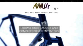 What Analogcycles.com website looked like in 2021 (3 years ago)