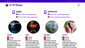 What Artofmediums.be website looked like in 2021 (4 years ago)