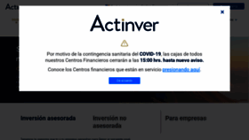 What Actinver.mx website looked like in 2021 (3 years ago)