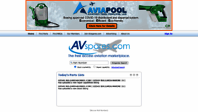 What Avspares.com website looked like in 2021 (3 years ago)
