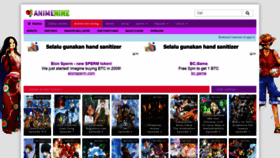 What Animenine.com website looked like in 2021 (3 years ago)