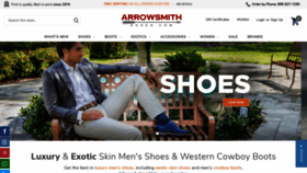 What Arrowsmithshoes.com website looked like in 2021 (3 years ago)