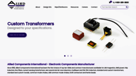 What Alliedcomponents.com website looked like in 2021 (2 years ago)
