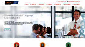 What Aptechlanguage.com website looked like in 2021 (2 years ago)