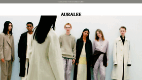 What Auralee.jp website looked like in 2021 (2 years ago)