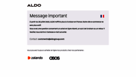 What Aldoshoes.fr website looked like in 2021 (2 years ago)