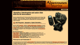 What Alpenrouten.de website looked like in 2021 (2 years ago)