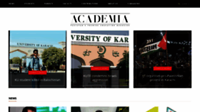 What Academiamag.com website looked like in 2021 (3 years ago)