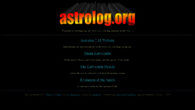 What Astrolog.org website looked like in 2021 (2 years ago)