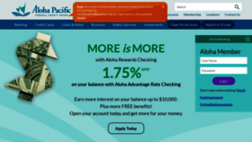 What Alohapacific.com website looked like in 2021 (2 years ago)