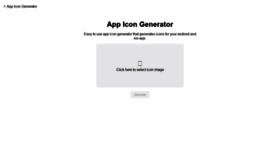 What Appicongenerator.com website looked like in 2021 (2 years ago)
