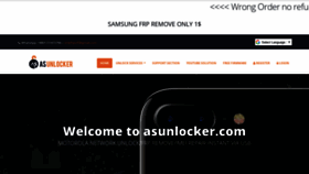 What Asunlocker.com website looked like in 2021 (2 years ago)