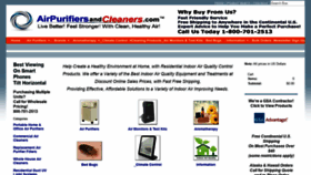What Airpurifiersandcleaners.com website looked like in 2021 (2 years ago)