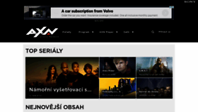 What Axn.cz website looked like in 2021 (2 years ago)