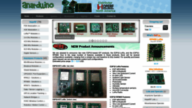 What Anarduino.com website looked like in 2021 (2 years ago)