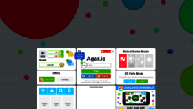 What Agar.io website looked like in 2021 (2 years ago)