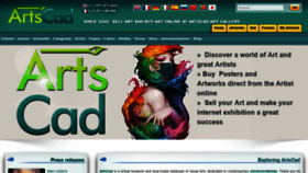 What Artscad.com website looked like in 2021 (2 years ago)