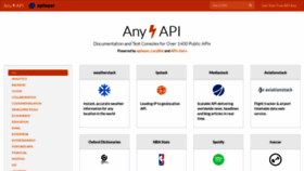 What Any-api.com website looked like in 2021 (2 years ago)