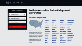 What Accreditedonlinecolleges.org website looked like in 2021 (2 years ago)