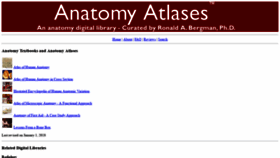 What Anatomyatlases.org website looked like in 2021 (4 years ago)