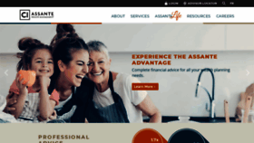 What Assante.com website looked like in 2021 (2 years ago)