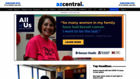 What Azcentral.com website looked like in 2021 (2 years ago)