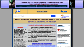What Amigosdeladanza.es website looked like in 2021 (2 years ago)