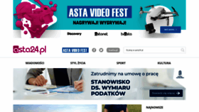 What Asta24.pl website looked like in 2021 (4 years ago)