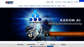 What Aaeon.com website looked like in 2021 (2 years ago)