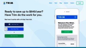 What Asktrim.com website looked like in 2021 (2 years ago)