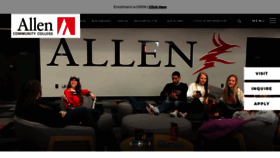 What Allencc.edu website looked like in 2021 (2 years ago)
