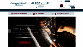 What Alexandersoflondon.com website looked like in 2021 (4 years ago)