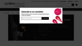 What Auralinebeauty.com website looked like in 2021 (2 years ago)