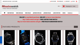 What Allswisswatch.is website looked like in 2021 (5 years ago)