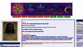 What Abundanthope.net website looked like in 2021 (2 years ago)