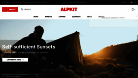 What Alpkit.com website looked like in 2021 (2 years ago)